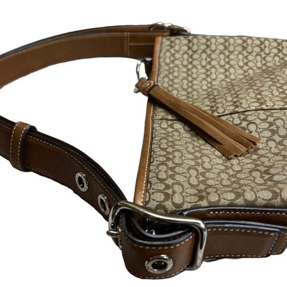 COACH Signature Convertible Shoulder Crossbody Bag - Picture 5 of 7